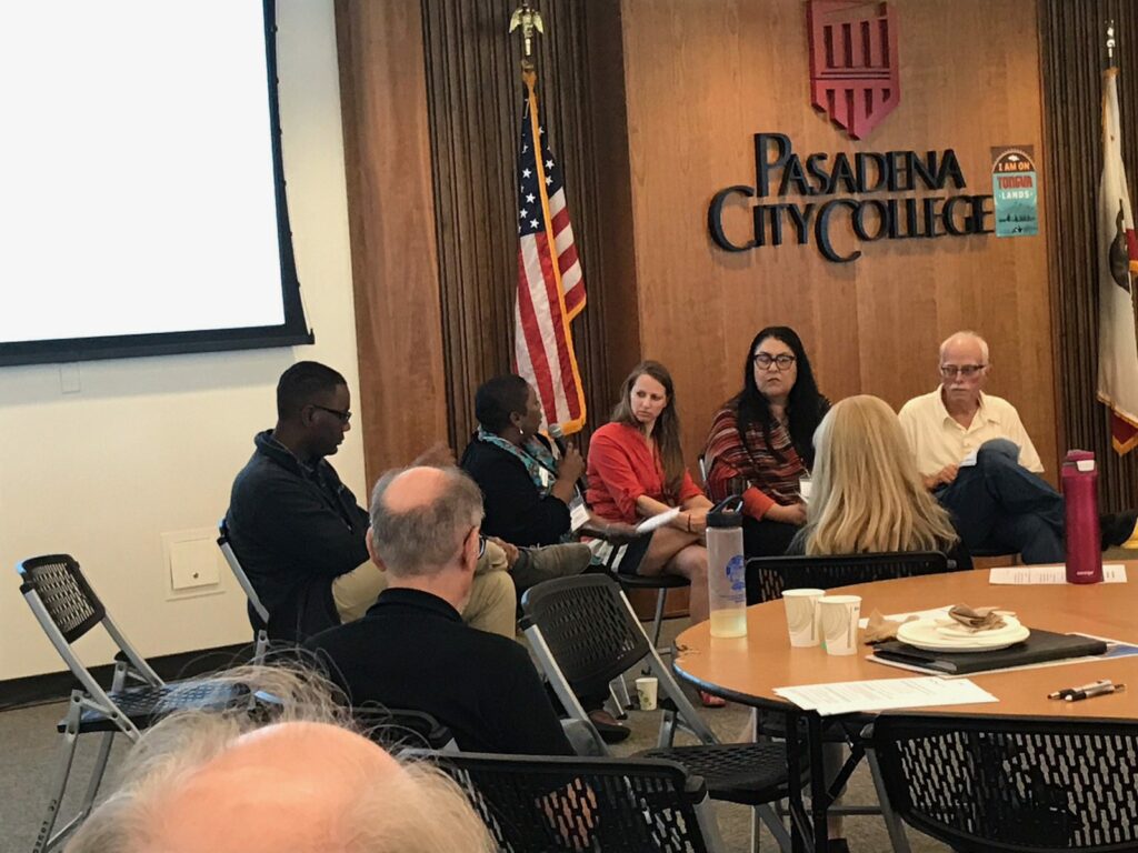 A photograph of a committee meeting.